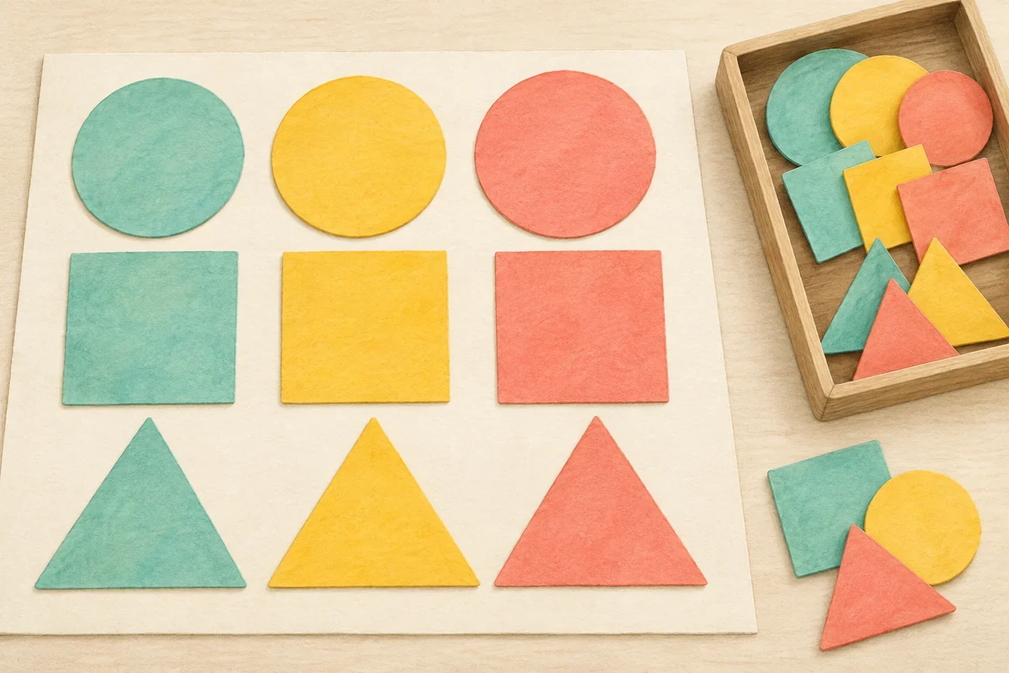 Illustrated example for Large-Shape Mosaic: A Quiet Color and Arrangement Activity