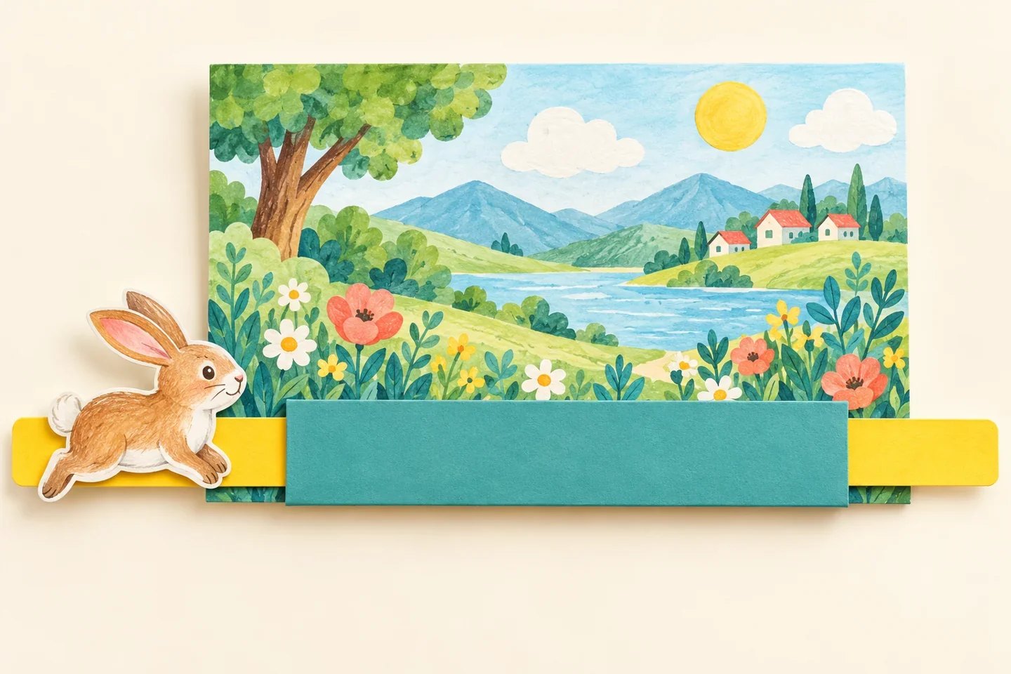 Illustrated example for Build a Moving Paper Picture: Explore Simple Mechanisms