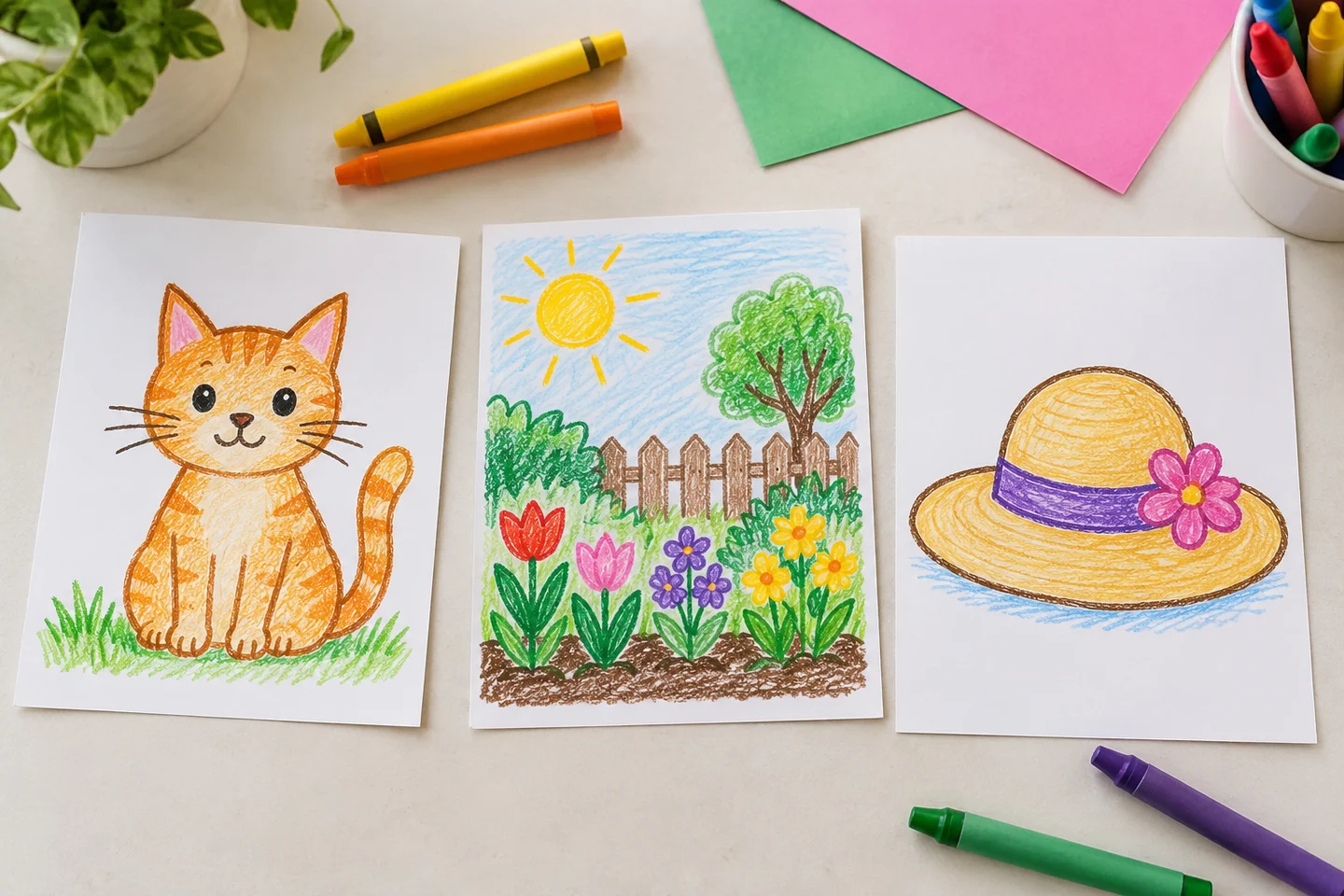 Arrange the chosen pictures and decide how the events connect.
