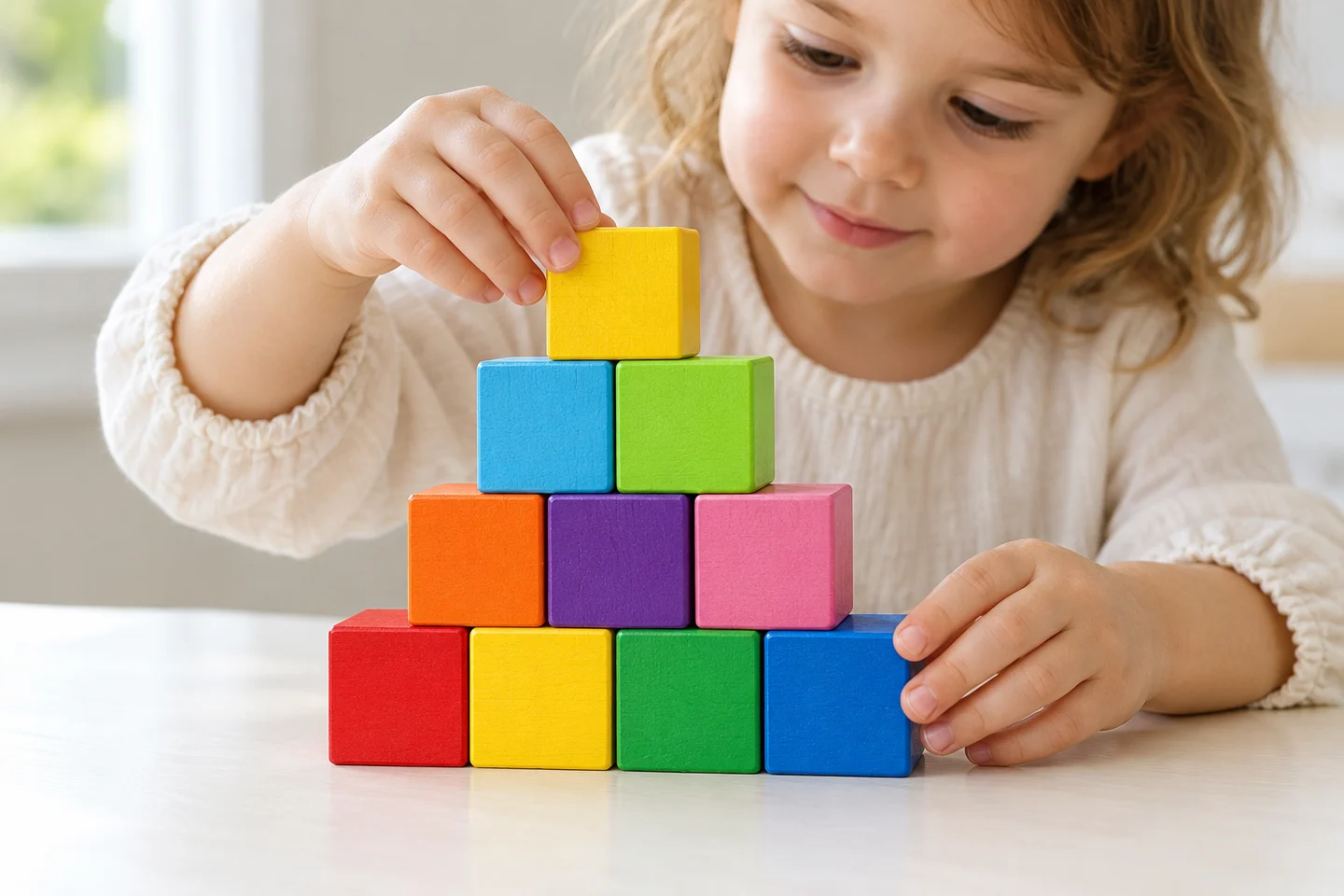 Use the collected blocks to build together after reaching the target.