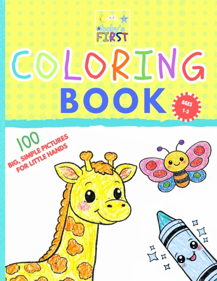 Front cover of Baby’s First Coloring Book