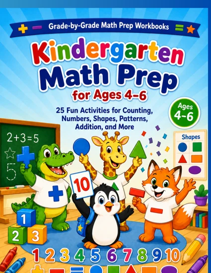 Front cover of Kindergarten Math Prep