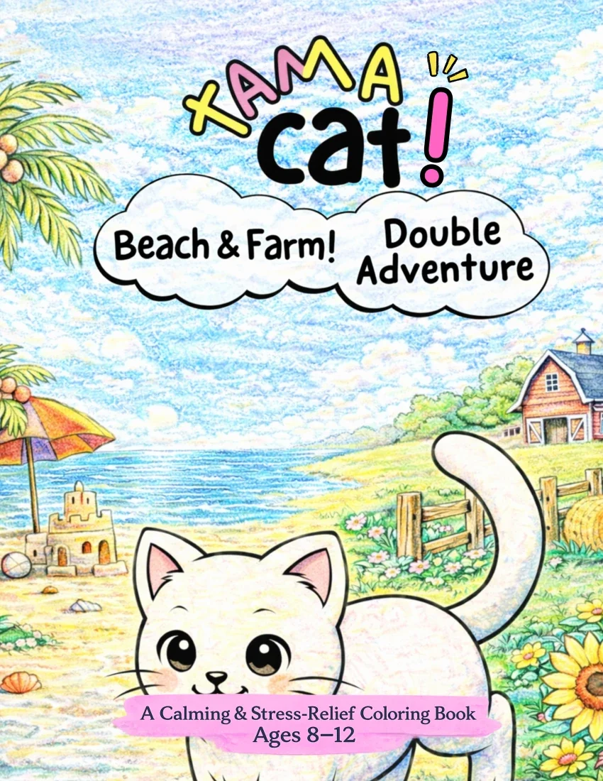 Front cover of Tama Cat’s Double Adventure: Beach & Farm