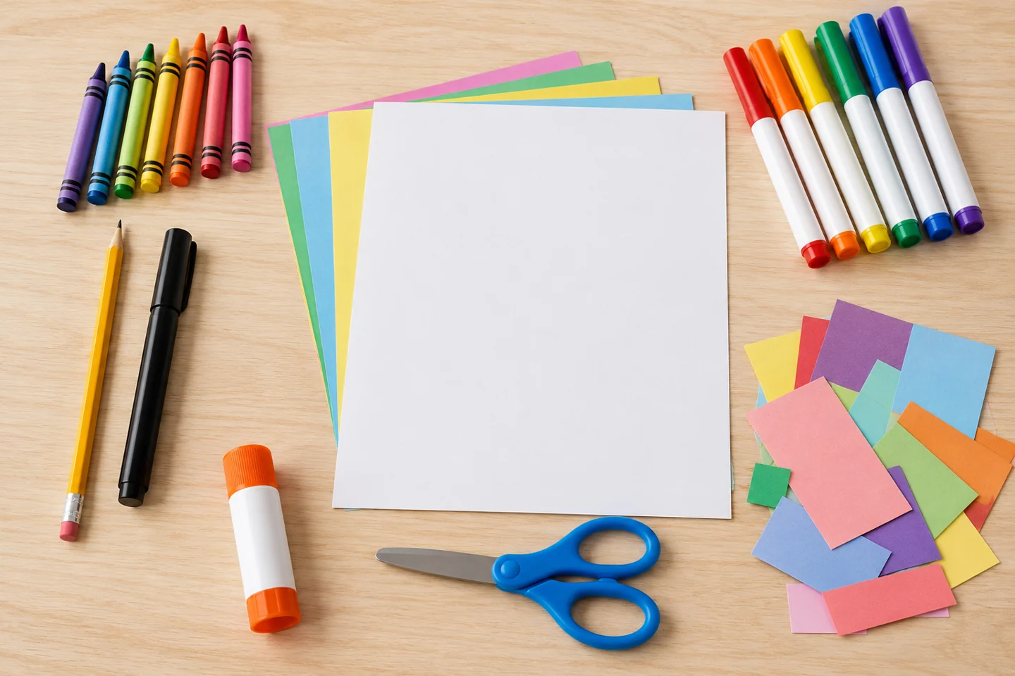 Unassembled materials for birthday number art