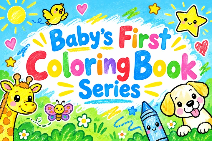 Baby’s First Coloring Book Series series title graphic